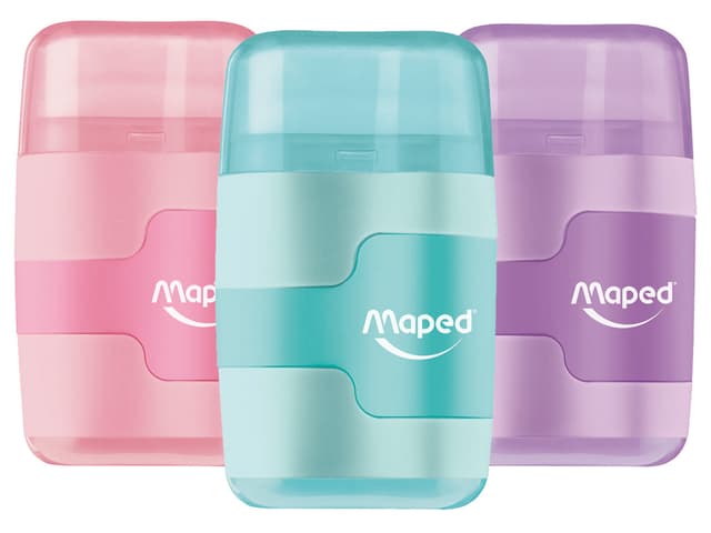 Teritaja-kustukumm Maped 2 auguga Connect Pastel assortii