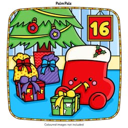 Palm Pals Festive Friends: An Advent Calendar Colouring Book