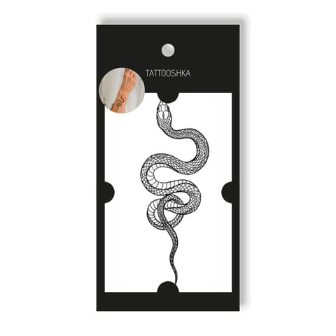 Ajutine tattoo set TATTOOSHKA "Snake 10 cm"