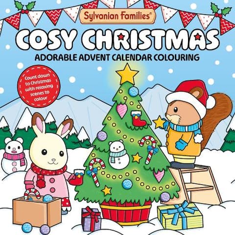 Sylvanian Families Cosy Christmas: Adorable Advent Calendar Colouring