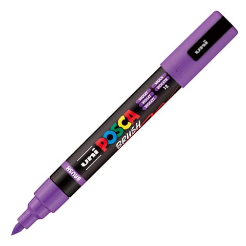 uni POSCA marker PC-5BR, pintselots, violetne