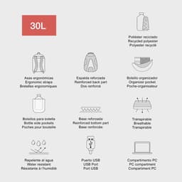 Seljakott BERLIN Rider G Miquelrius, 30L