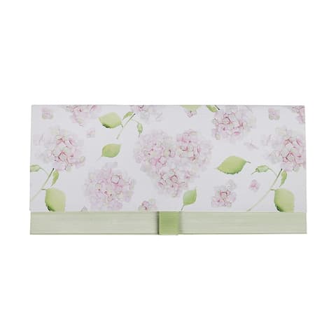 ARTE rahakaart roosakate lillede ja lehekestega  23x11cm