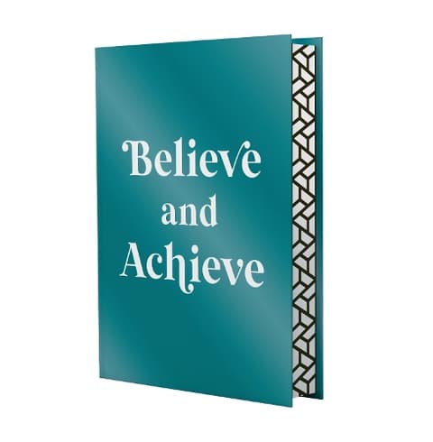 Believe and Achieve: A Deluxe Foiled-Cover Collection of Inspirational Quotes and Affirmations for Success and Self-Confidence