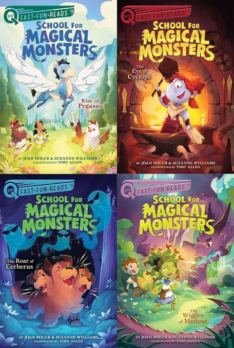 School for Magical Monsters Collected Set: Rise of Pegasus; The Eye of Cyclops; The Roar of Cerberus; The Wiggles of Medusa (Quix Books)