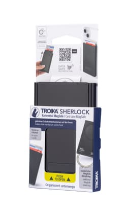 Troika kaarditasku magnetiga, must