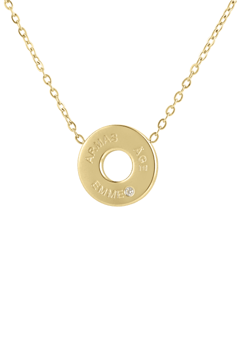 Kaelakee ÄGE ARMAS EMME / ALATI ME SÜDAMES kulla värvi