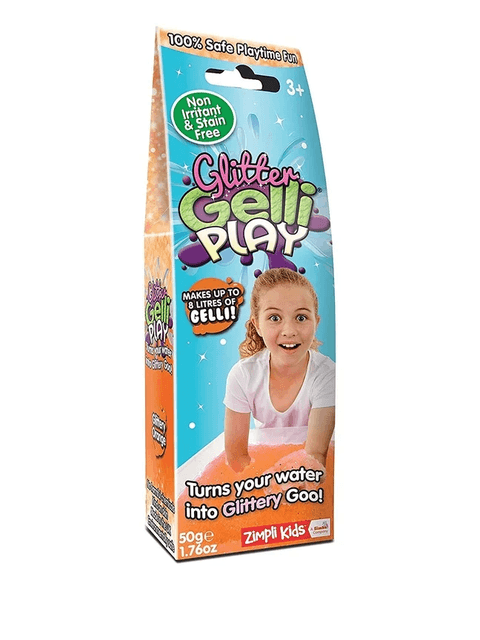 ZimpliKids Vannimäng Vanniveetarretis 120g Glitter Oranž