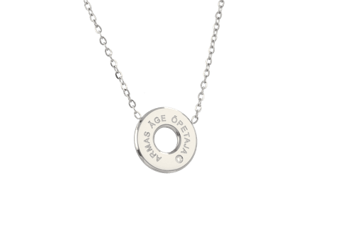 Kaelakee ÄGE ARMAS ÕPETAJA / ALATI ME SÜDAMES hõbe värvi