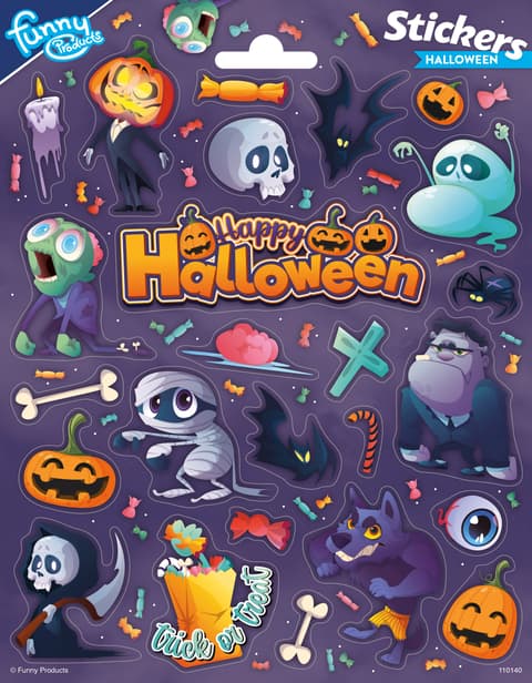 Kleebis Paberileht Suur Halloween