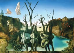 Pusle 1000 tk Swans Reflecting Elephants. Salvador Dali