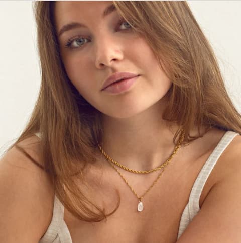 Kaelakee Timi HELLO SUNSHINE! clear quartz
