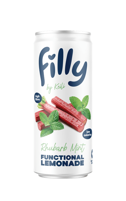 FILLY rabarberi-mündi funktsionaalne karastusjook 330 ml