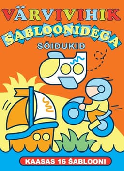 Sõidukid. Värvivihik šabloonidega