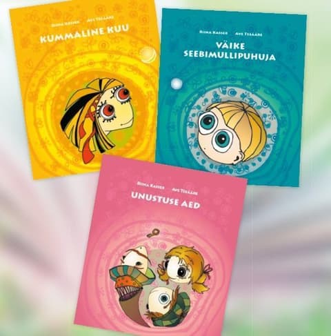 KOMPLEKT Kummaline kuu+Väike seebimullipuhuja+Unustuse aed