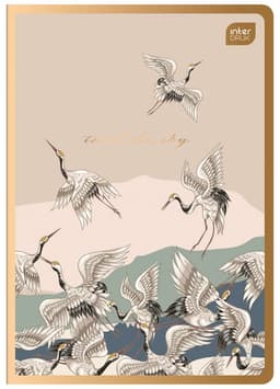 Kaustik A5 SATIN GOLD 80 lehte jooneline, kaas kuldse läikega