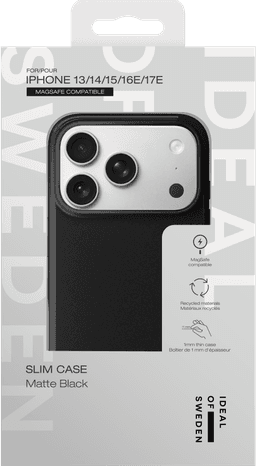 Slim Case iPhone 13/14/15/16E/17E - Matte Black MagSafe