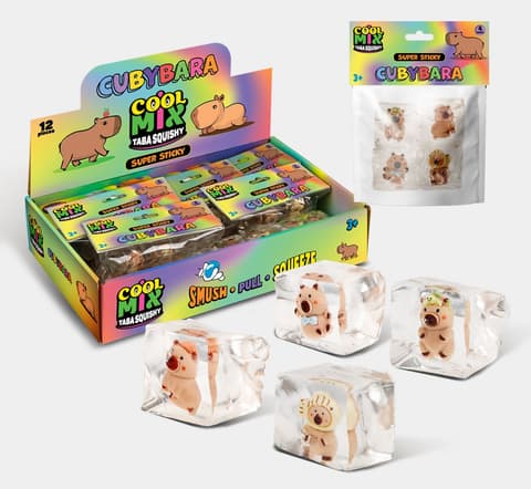 Mudimismänguasi TABA SQUISHY Capibara, 4 pcs