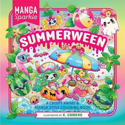 Manga Sparkle: Summerween: A Creepy Anime & Manga Style Coloring Book