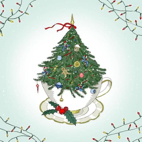 KUKU Kaart CC Xmas Tree in a Cup