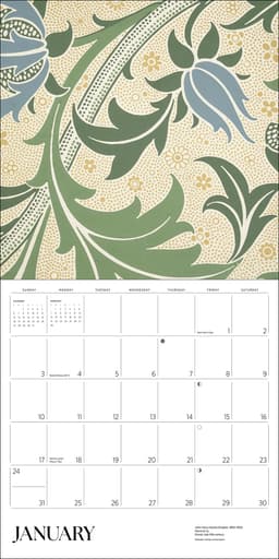 Seinakalender 2027 William Morris: Arts & Crafts Designs