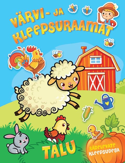 Värvi- ja kleepsuraamat. Talu