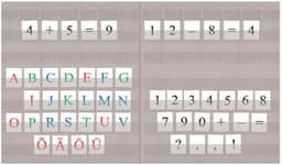 Liikuv aabits tähekomplektiga