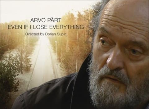 Arvo Pärt - Even If I Lose Everything PAL DVD