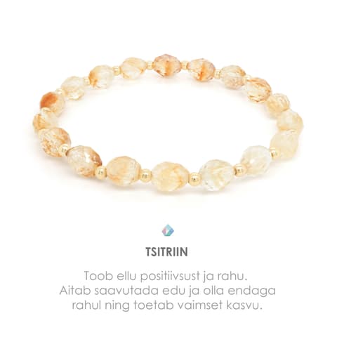 Käevõru Tsitriin ja Metallhelmes 8x6mm S