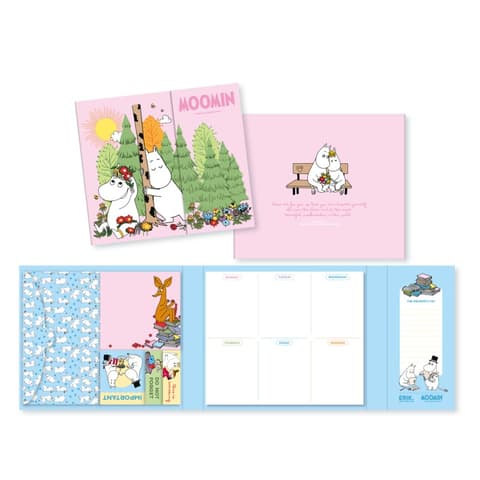 Märkmik-nädala planeerija  MOOMIN WEEKLY PLANNER WITH ADHESIVE NOTES