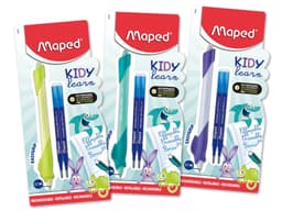 Tintpliiats kustutatav Maped Kidy Learn Magic animal sinine +2tk südamikku blistril