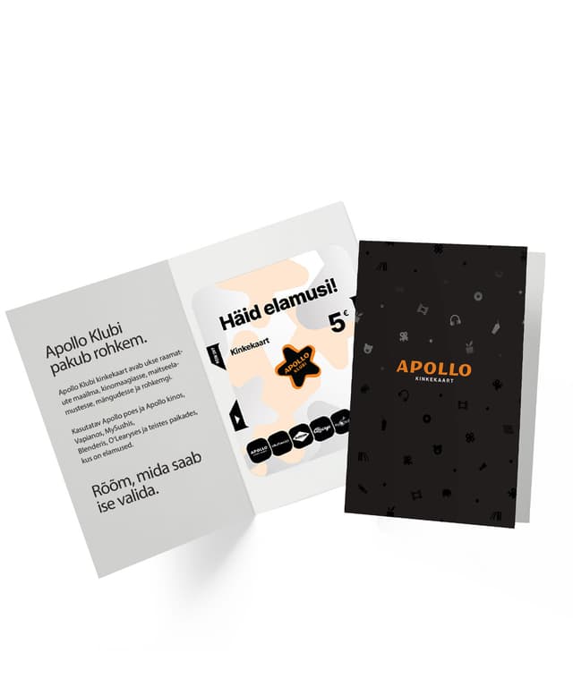 Apollo Klubi Kinkekaart 5 €, Apollo ümbrises