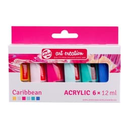 Akrüülvärvid Talens 6x12ml Caribbean plastiktuubis