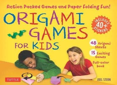 Origami Games for Kids Kit: Action-Packed Games and Paper Folding Fun!: 48 Sheets of Folding Paper + Stickers + Easy-to-Assemble Game Pieces + 15 Exciting Games