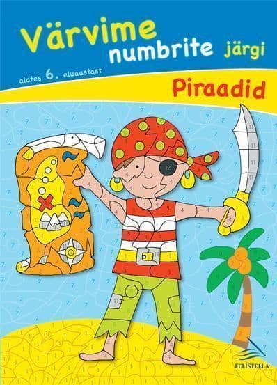 Värvime numbrite järgi. 6+ Piraadid