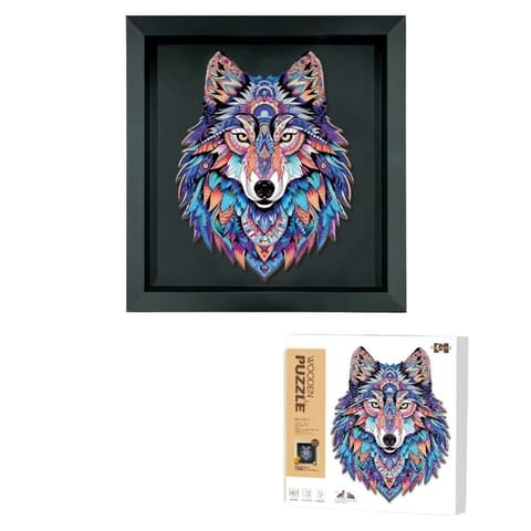 Puidust 3D puzzle Hunt (156 osa), raamiga