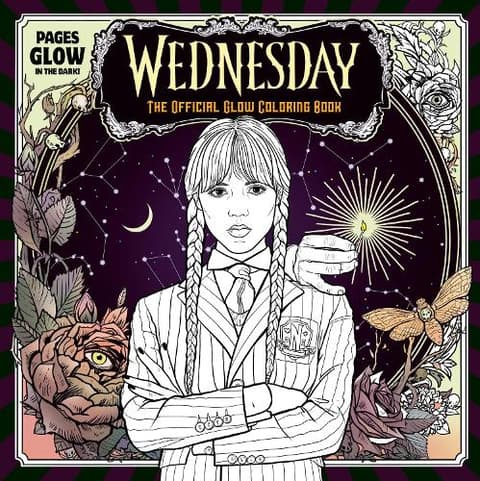 Wednesday Official Glow Coloring Book