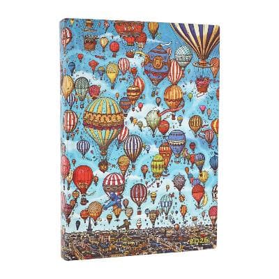 Paperblanks 2026 Kalendermärkmik Balloon Festival Midi