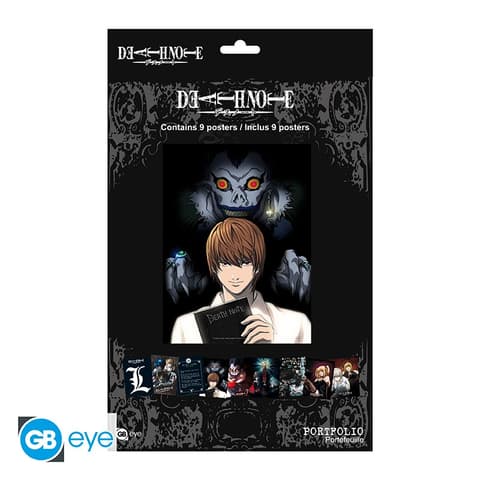 Poster DEATH NOTE - Portfolio 9 posters Protagonists (21x29,7)