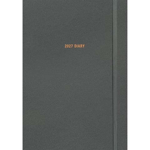 2027 Kalendermärkmik Fashion Diary Charcoal A5 Diary