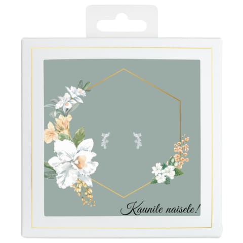 Sõnumikaart Kõrvarõngad "Kaunile naisele!"