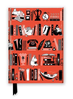 Kalendermärkmik Moomin Bookshelves 2027 Luxury Diary Planner - Page to View with Notes