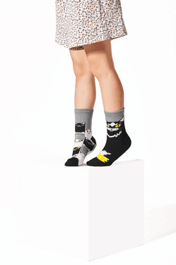 Many Mornings sokid BLACK CAT KIDS-23-26