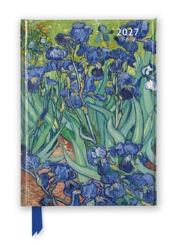 Kalendermärkmik Vincent van Gogh: Irises 2027 Luxury Diary Planner - Page to View with Notes