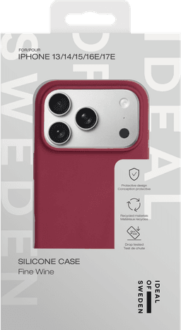 Silicone Case iPhone 13/14/15/16E/17E - Fine Wine