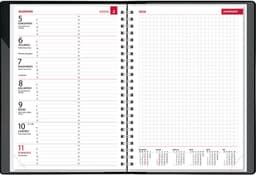 2026 Kalendermärkmik Boss Nädal A5 UNIVERSAL, spiraalköide, plastkaaned