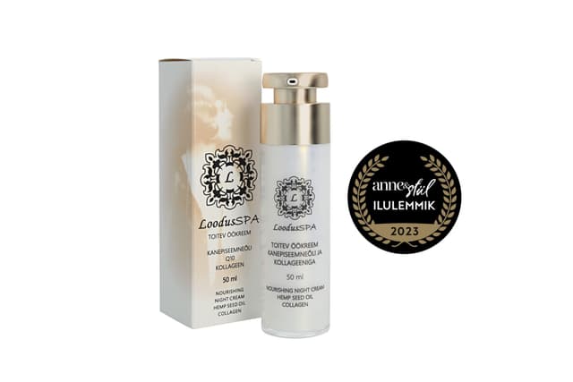 LoodusSPA Toitev Öökreem Kanepiseemneõli|Q10|Kollageen