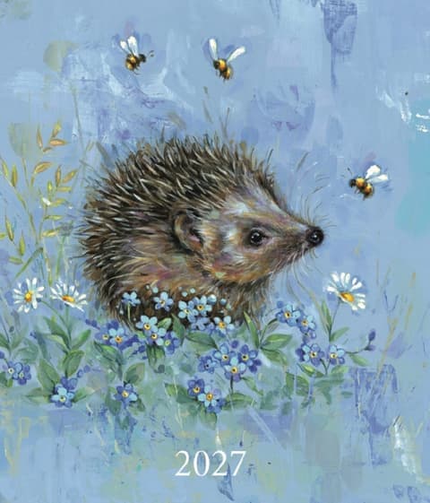 2027 Kalendermärkmik Fashion Diary Hedgehog Sq Pk D