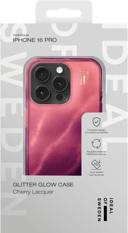 Clear Case iPhone 16 Pro - Cherry Lacquer