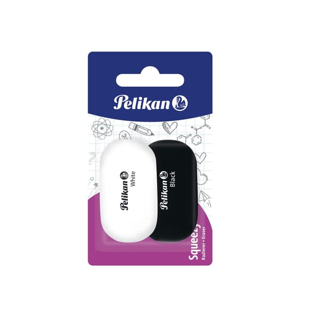 Pelikan kustukumm, 2 tk, sinine + valge, blistris